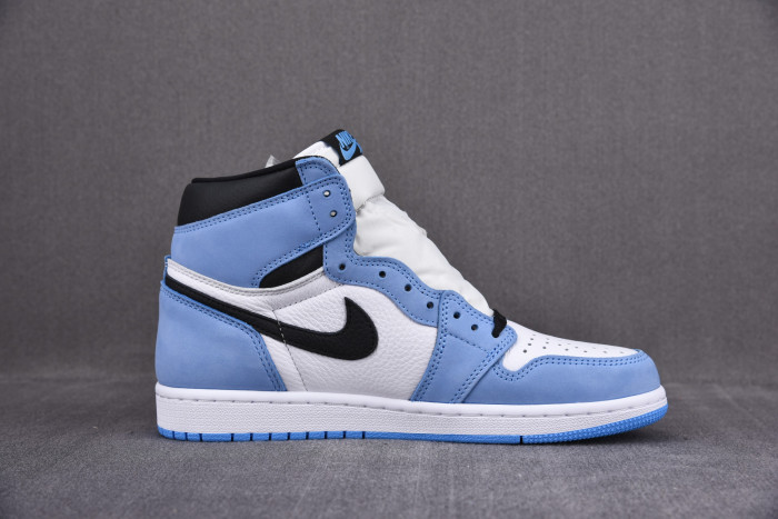 AIR JORDAN 1 RETRO HIGH WHITE UNIVERSITY BLUE BLACK 555088-134
