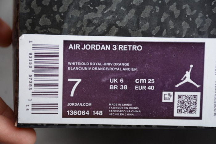 Air Jordan 3 Retro ‘Knicks Rivals’ 136064-148