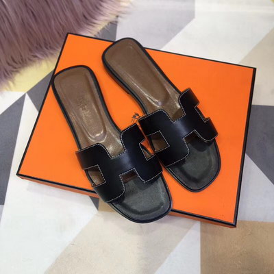 H**mes slippers women(aaa)-014
