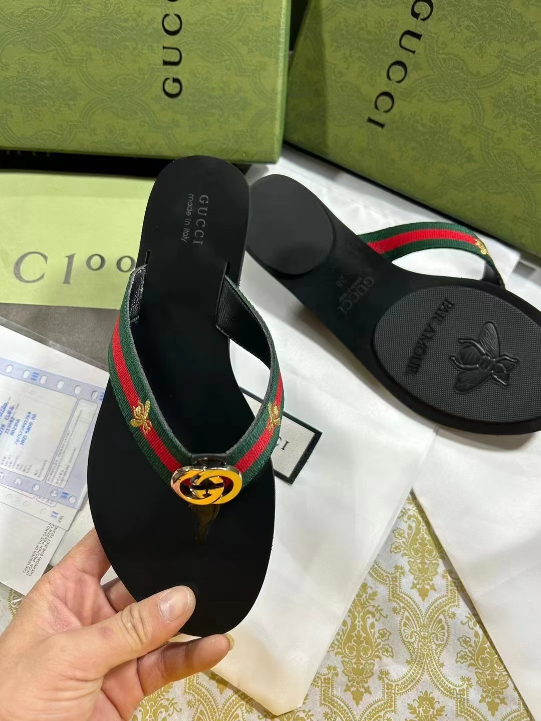 G*u*i slippers(aaa)-437