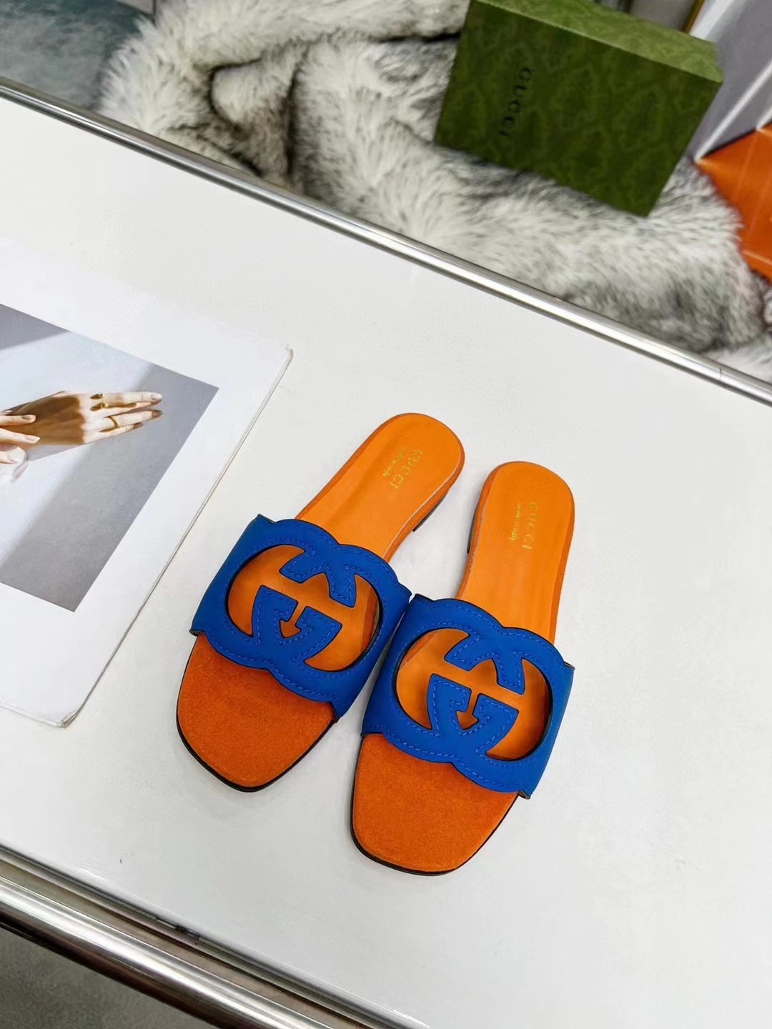 G*u*i slippers women(aaa)-162