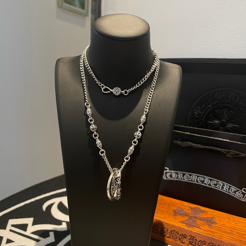 Ch*0me heart necklace-028