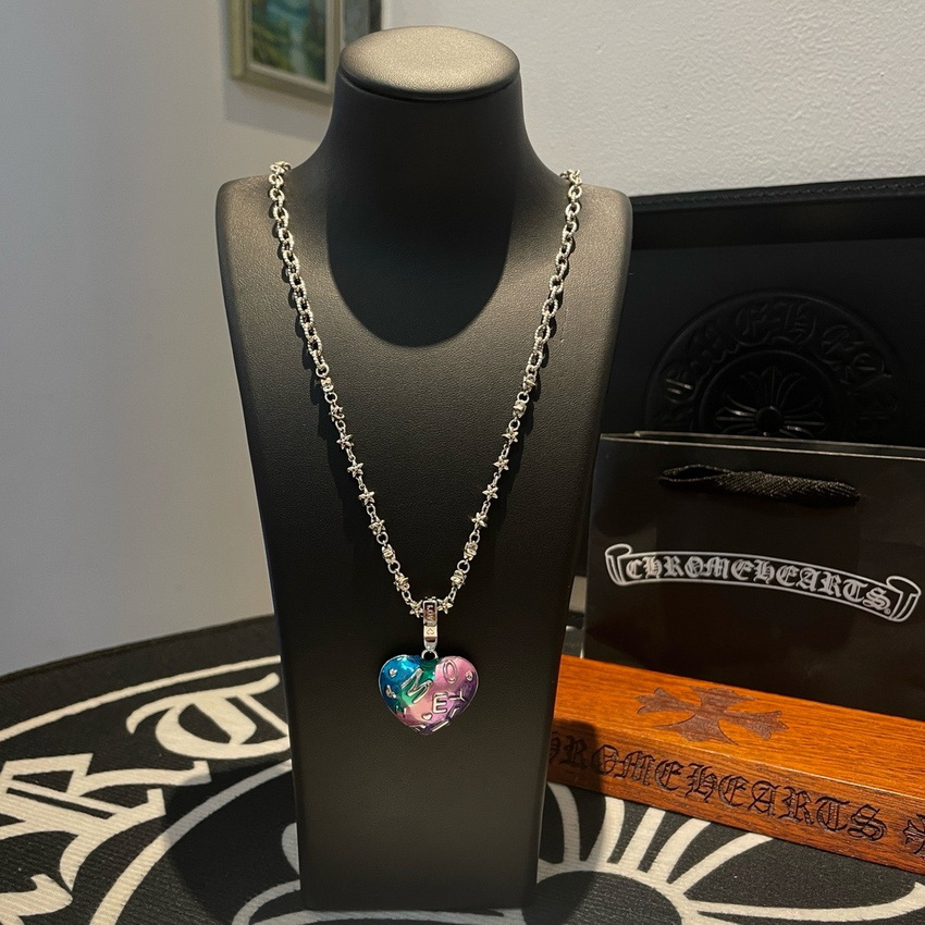 Ch*0me heart necklace-033
