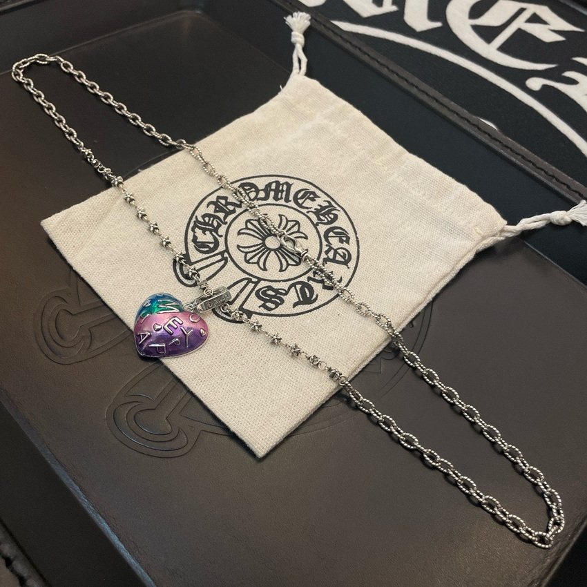 Ch*0me heart necklace-033