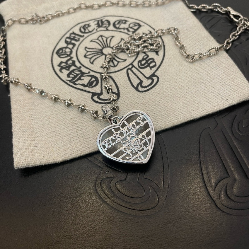 Ch*0me heart necklace-033