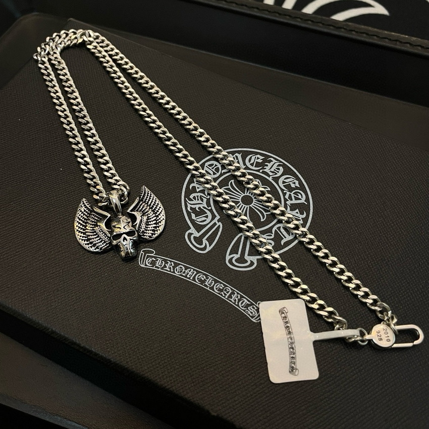 Ch*0me heart necklace-034