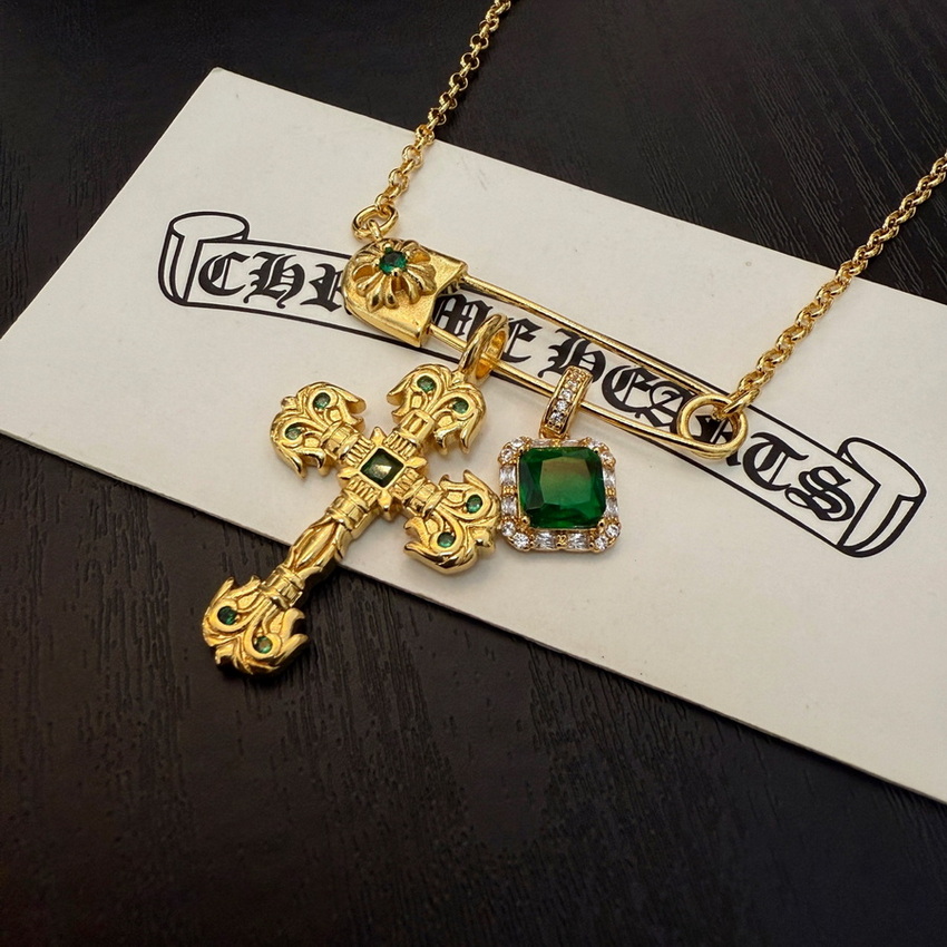 Ch*0me heart necklace-114
