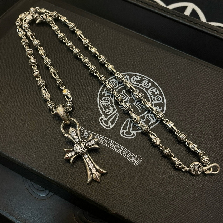 Ch*0me heart necklace-123