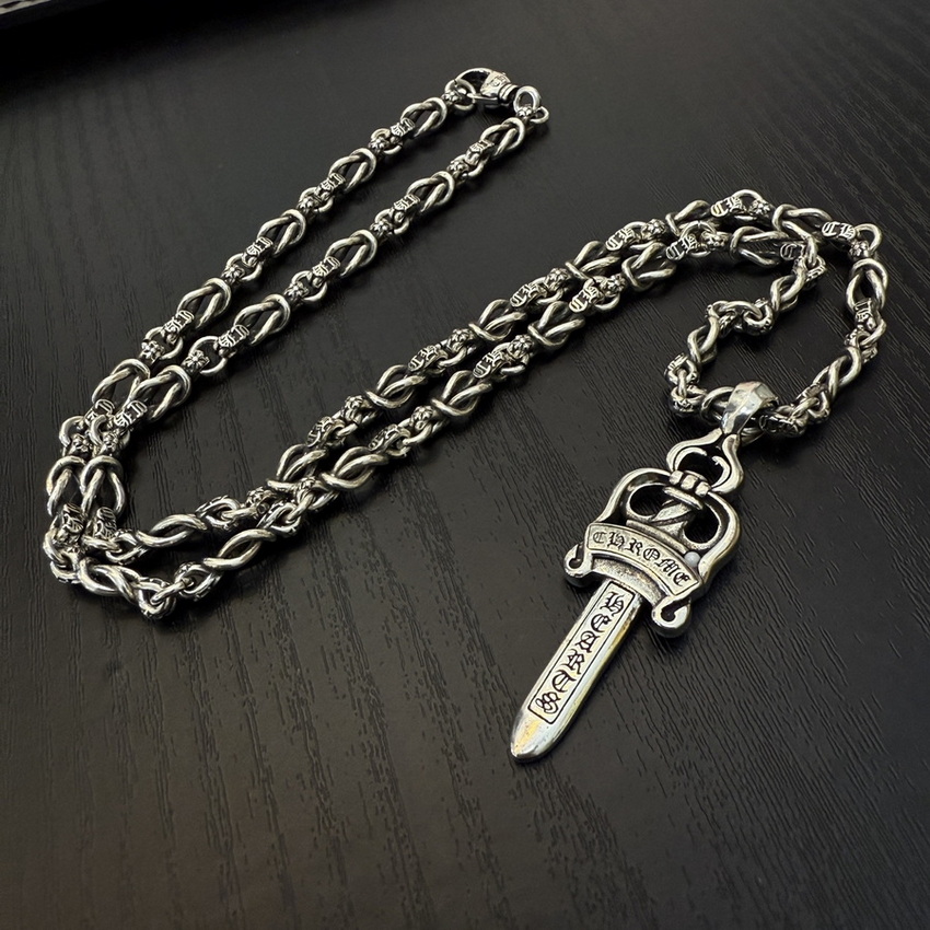 Ch*0me heart necklace-139