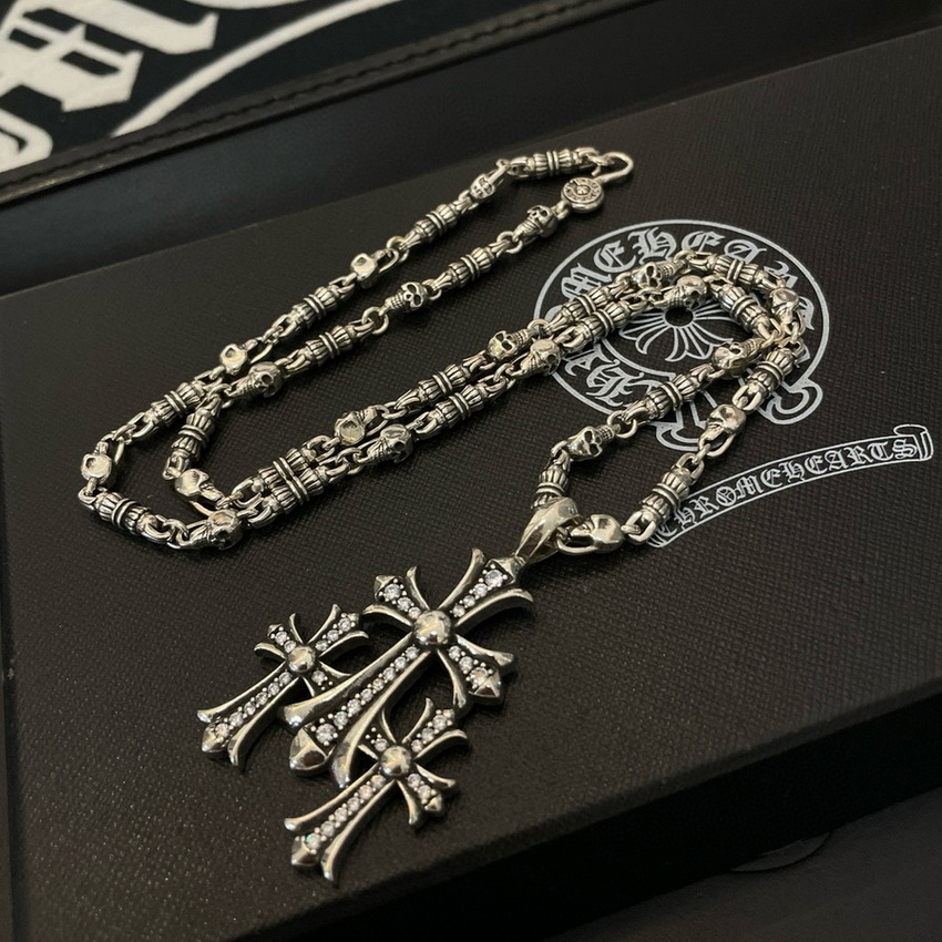 Ch*0me heart necklace-142