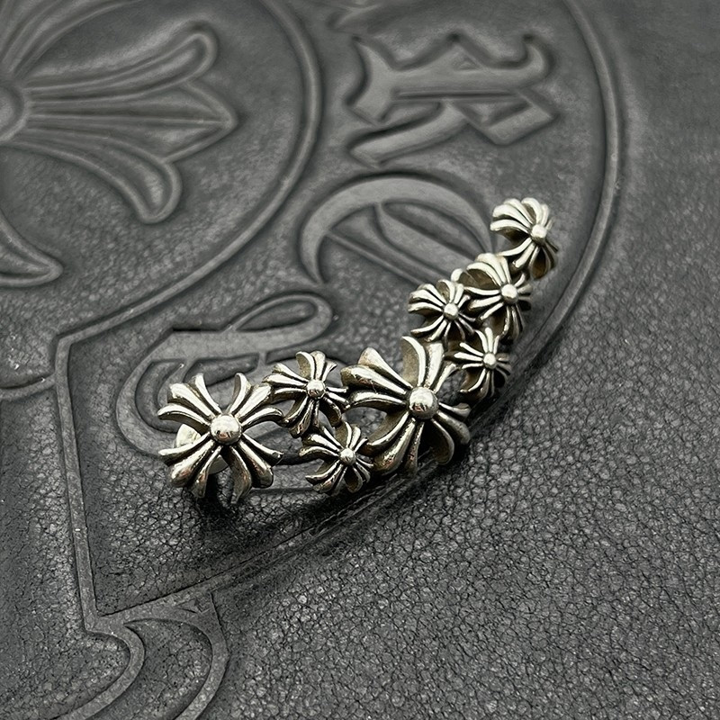 Ch*0me He**ts Cross Earrings