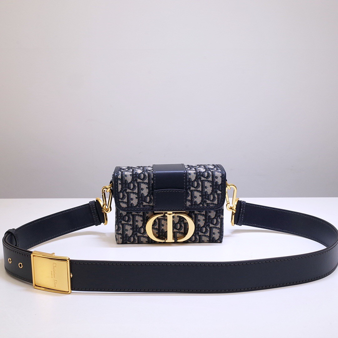 MONTAIGNE JACQUARD CANVAS BOX BAG