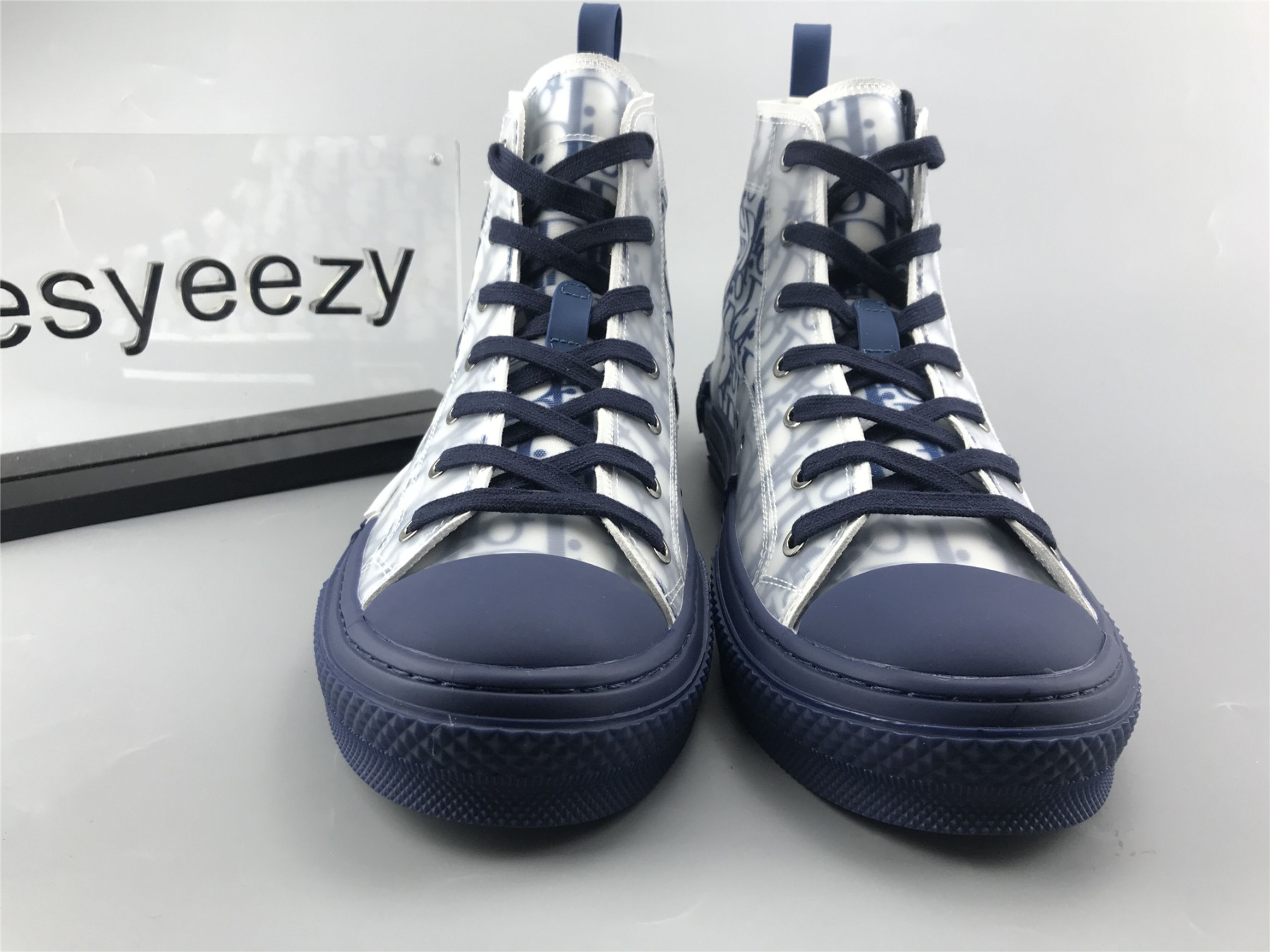 UA D10r B23 HIGH TOP BLUE OBLIQUE