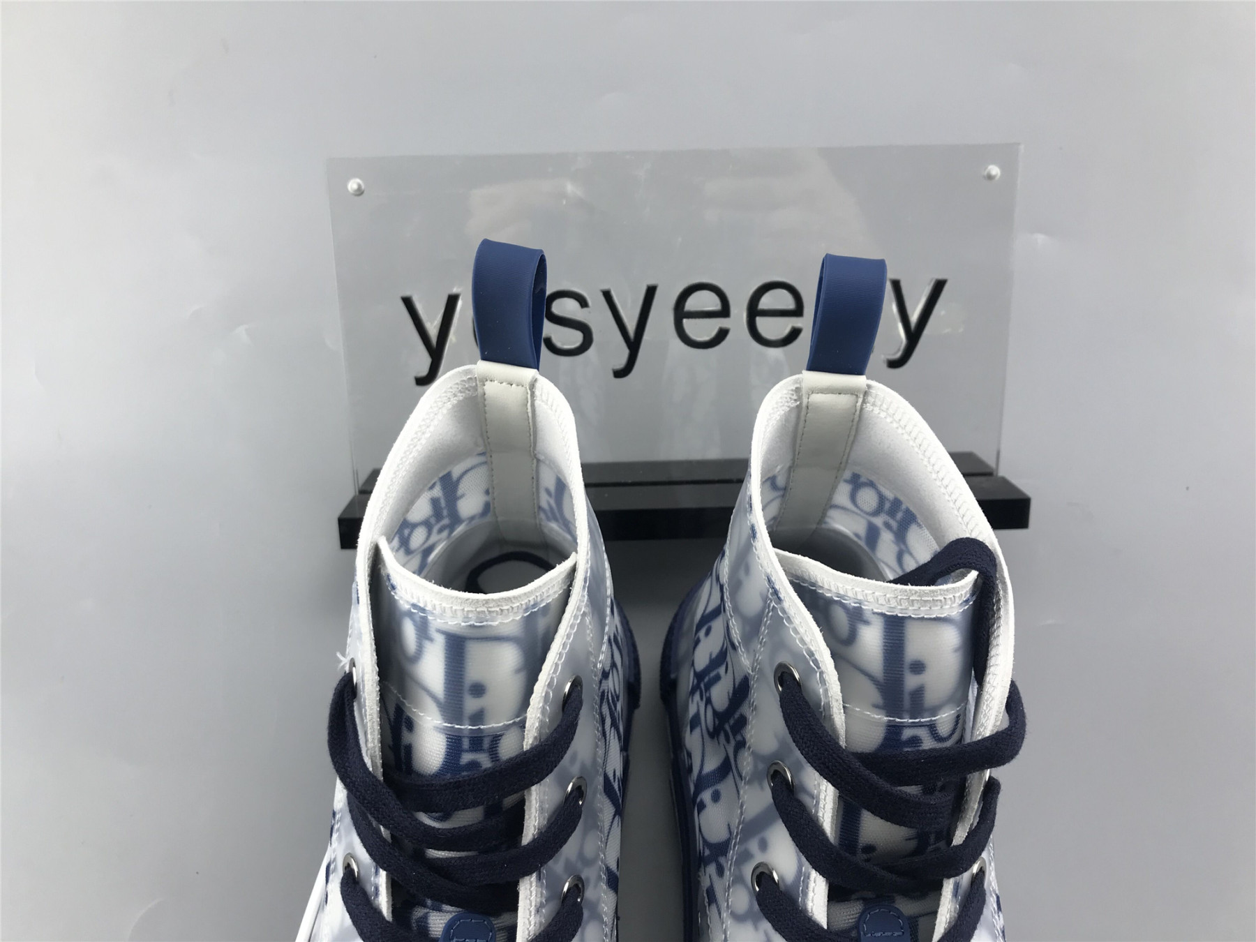 UA D10r B23 HIGH TOP BLUE OBLIQUE