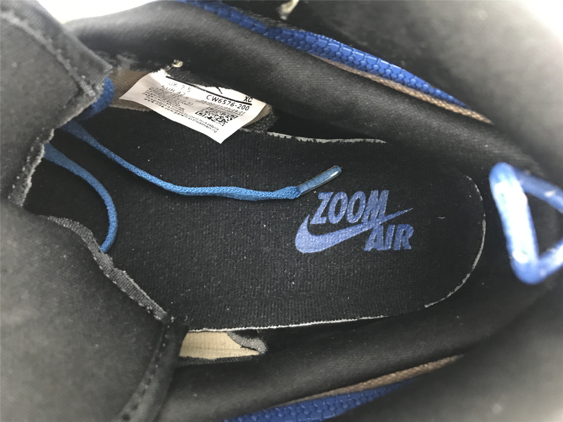UA AIR JORDAN 1 HIGH SWITCH BLACK BROWN BLUE
