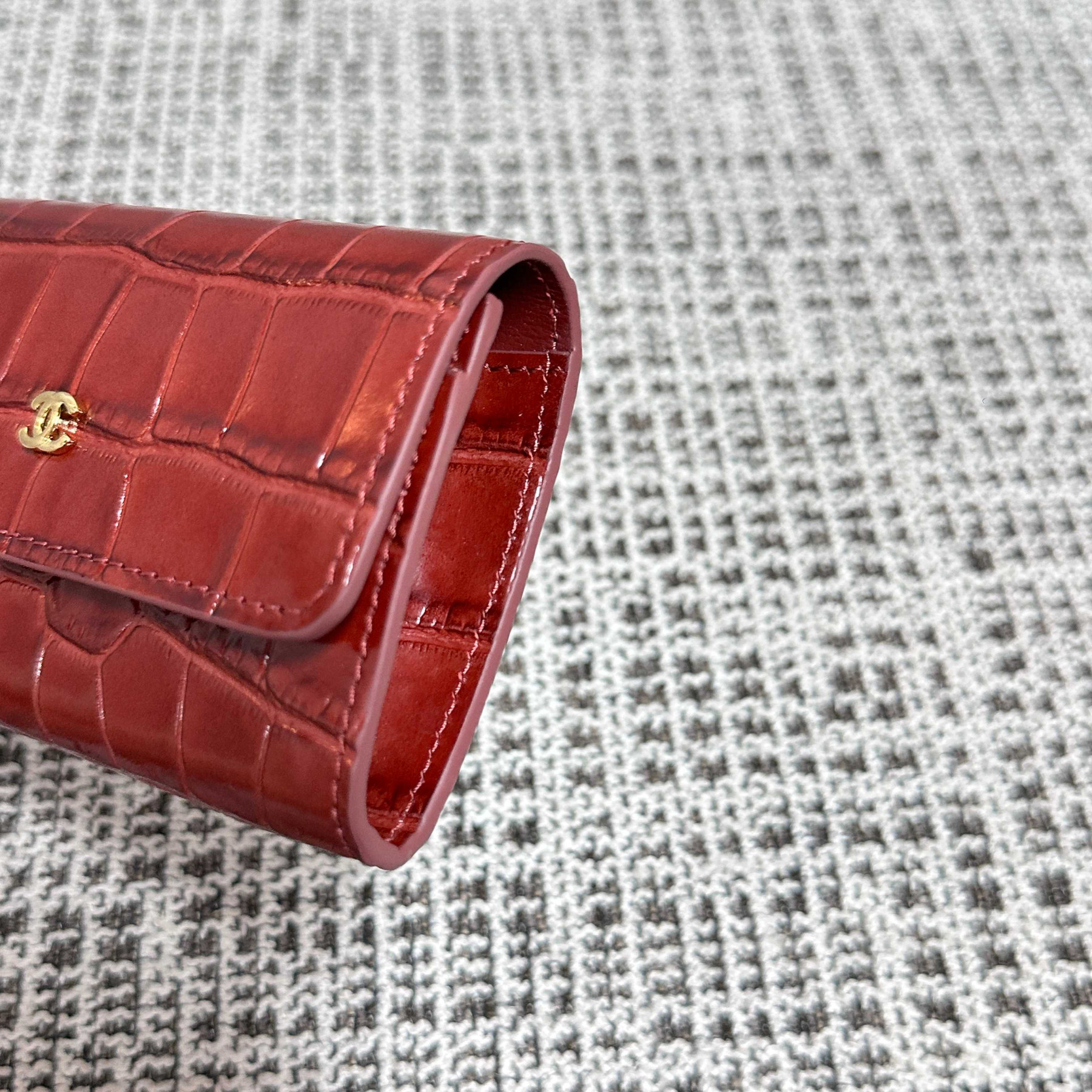 Ch**el Flap Card Holder 7.5x11x2cm
