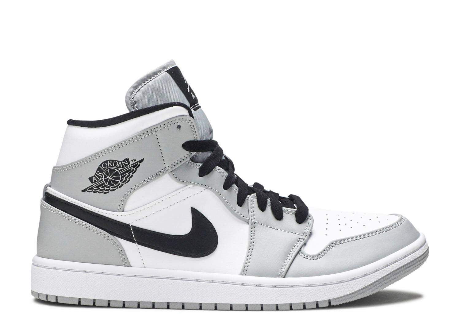 UA AIR JORDAN 1 MID LIGHT SMOKE GREY