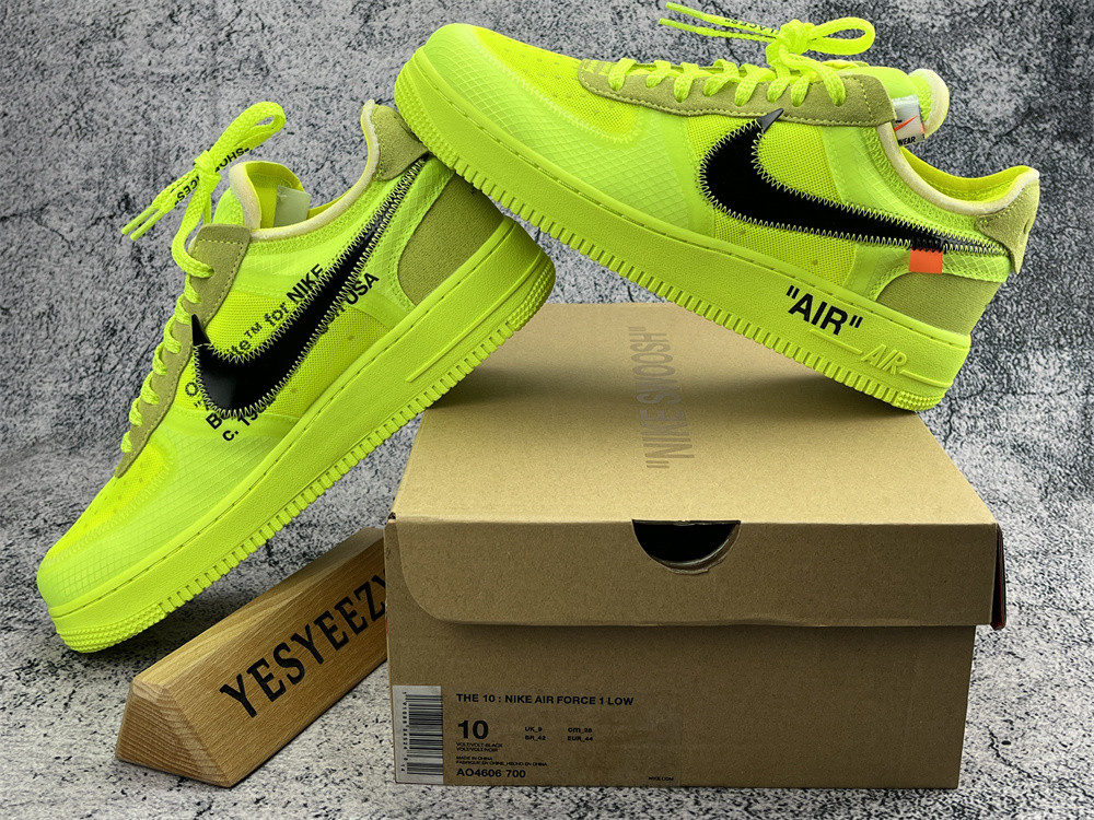 UA THE 10: NIKE AIR FORCE 1 LOW "OFF-WHITE" VOLT