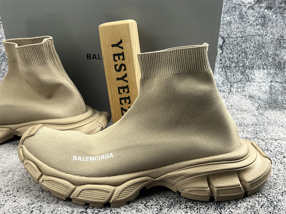 UA 3XL Beige Sock Sneaker
