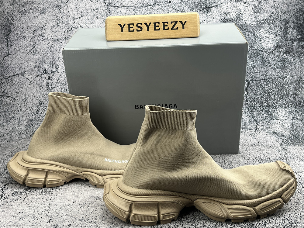 UA 3XL Beige Sock Sneaker