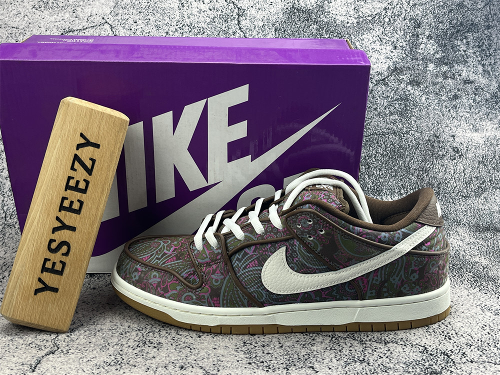 UA Nike SB Dunk Low Pro Paisley Brown