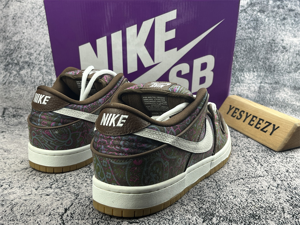 UA Nike SB Dunk Low Pro Paisley Brown