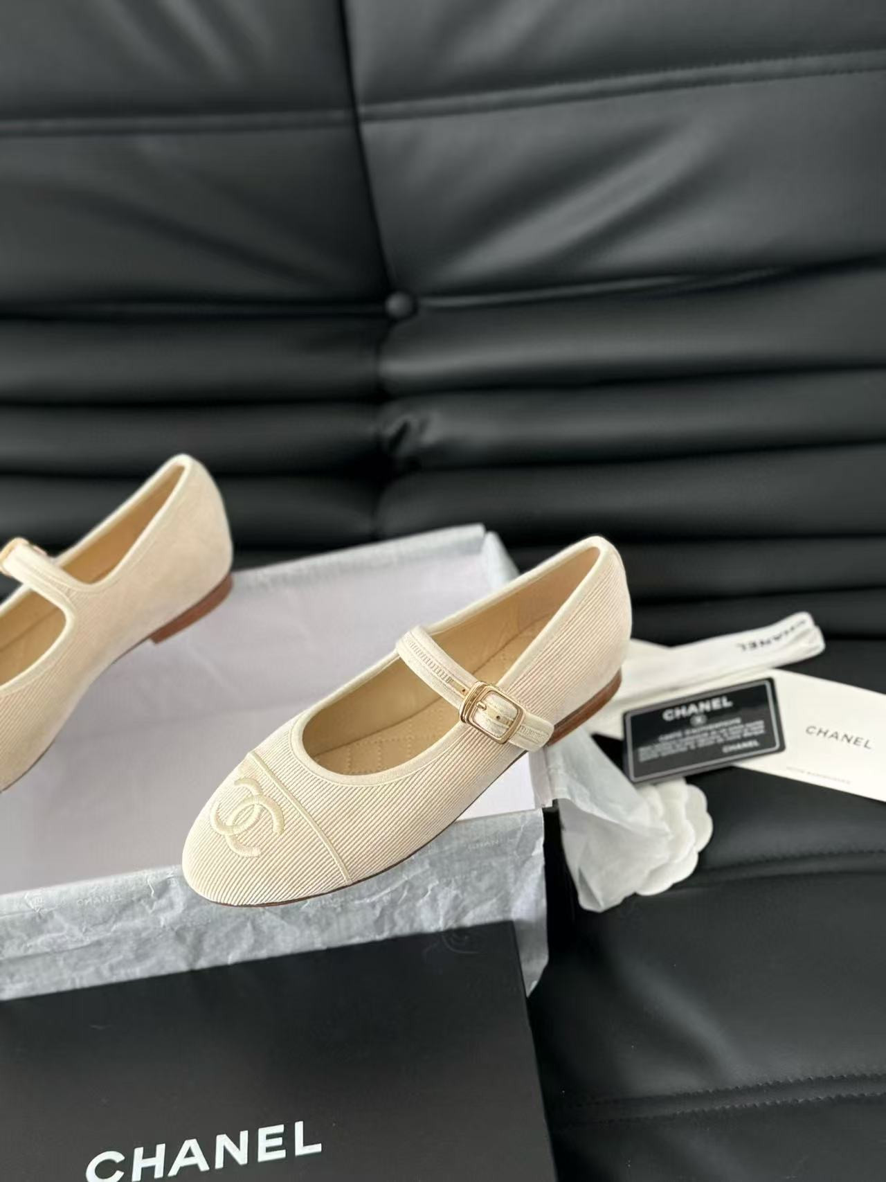 UA Ch**el MARY JANES Cotton & Silk