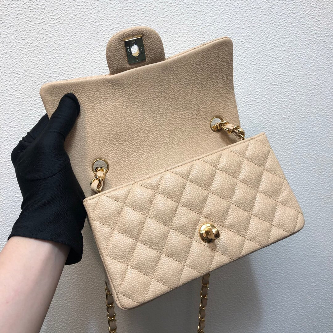Ch**el MINI FLAP BAG 12 × 20 × 6 cm