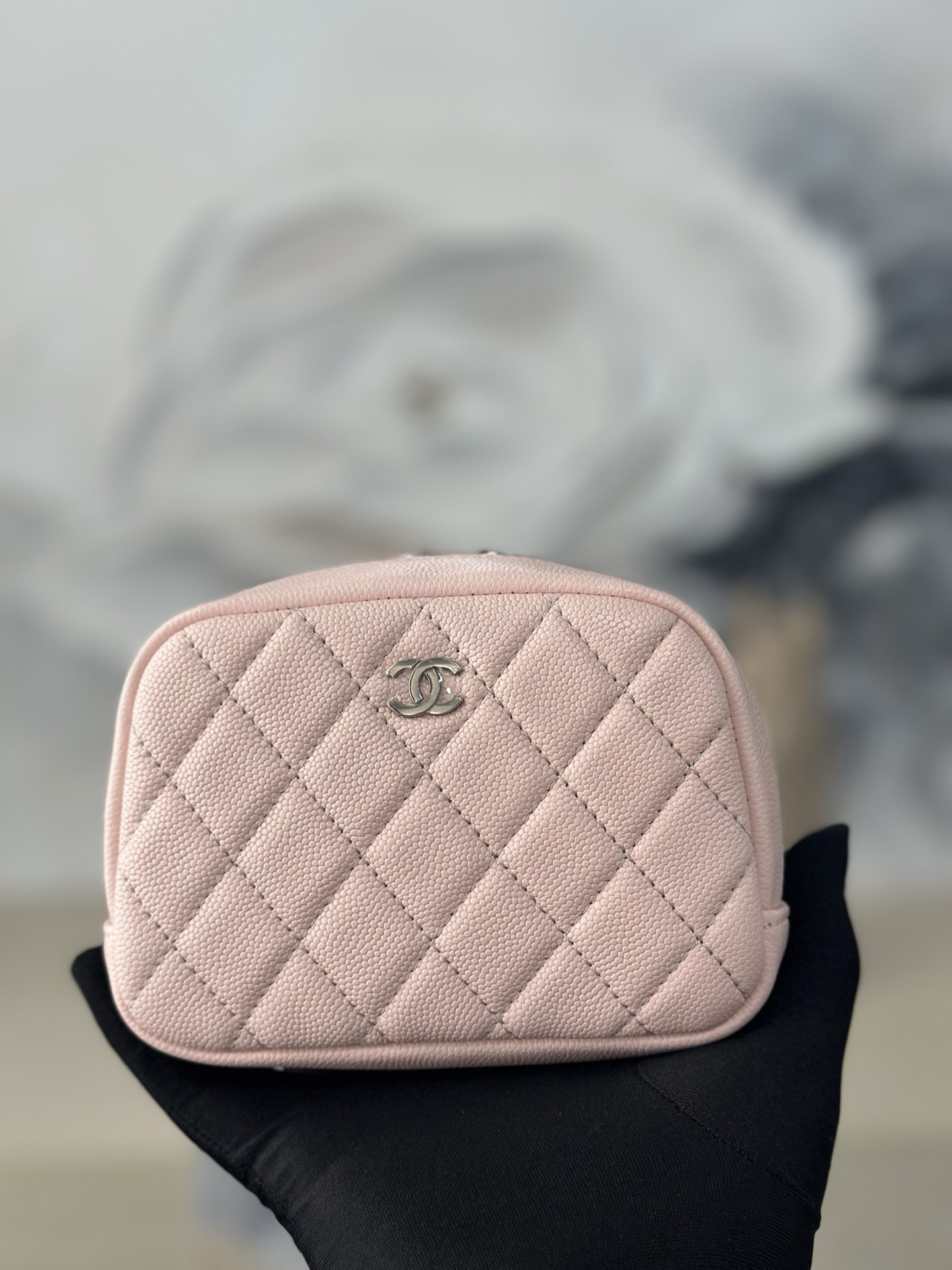 Ch**el Cosmetic Bag A31103 13x3.5x9cm