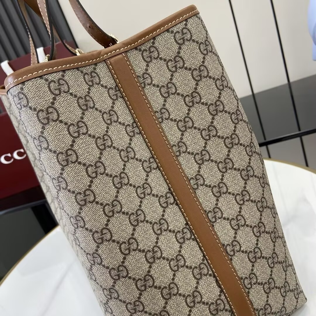Gvc*1 GG Emblem Maxi Tote Bag 45.5x30x16cm (Without Original Box)