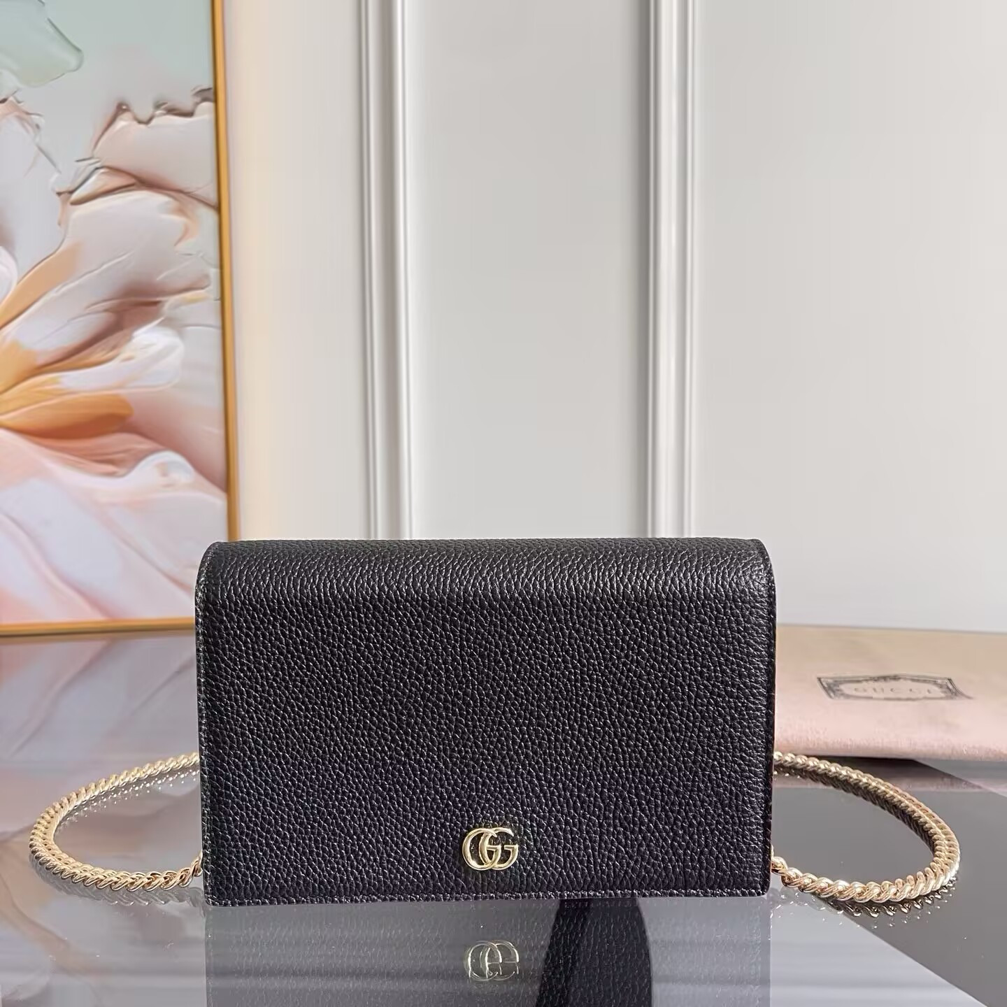 Gvc*1 GG Marmont Wallet on Chain 20x12.5x4cm
