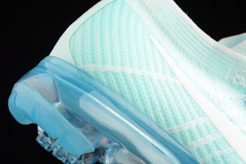 UA Nike Air Vapormax Flyknit Glacier Blue White Shoes
