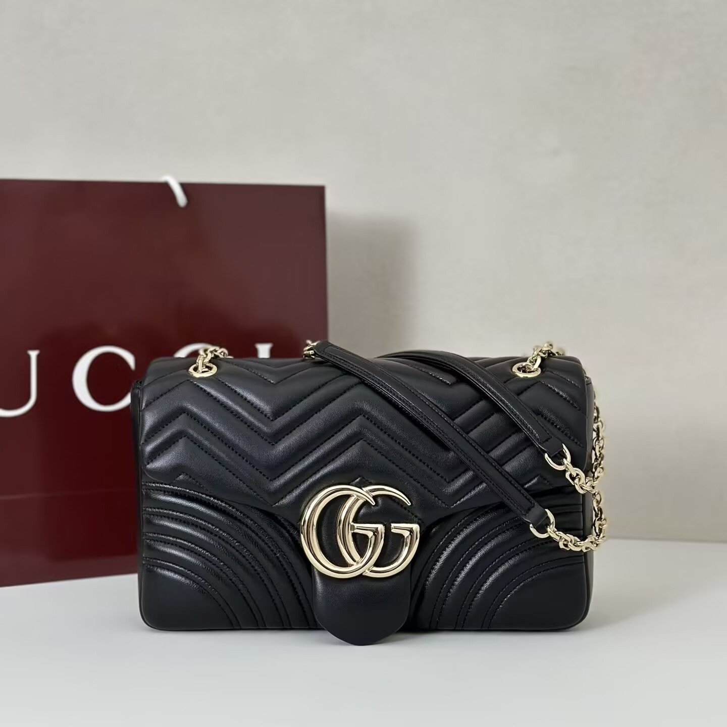 Gvc*1 GG Marmont Large Shoulder Bag 30.5x18x8cm