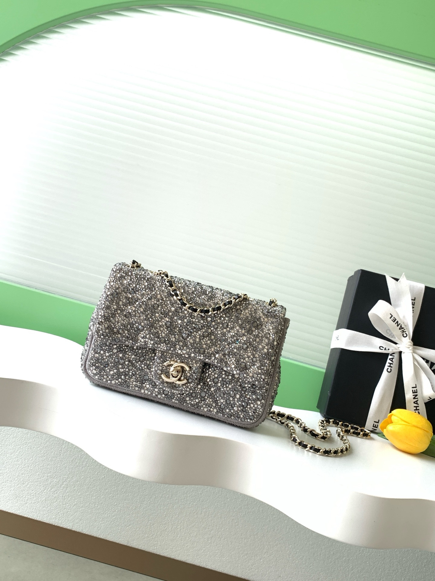 Ch**el Flap Bag 13x21x8cm