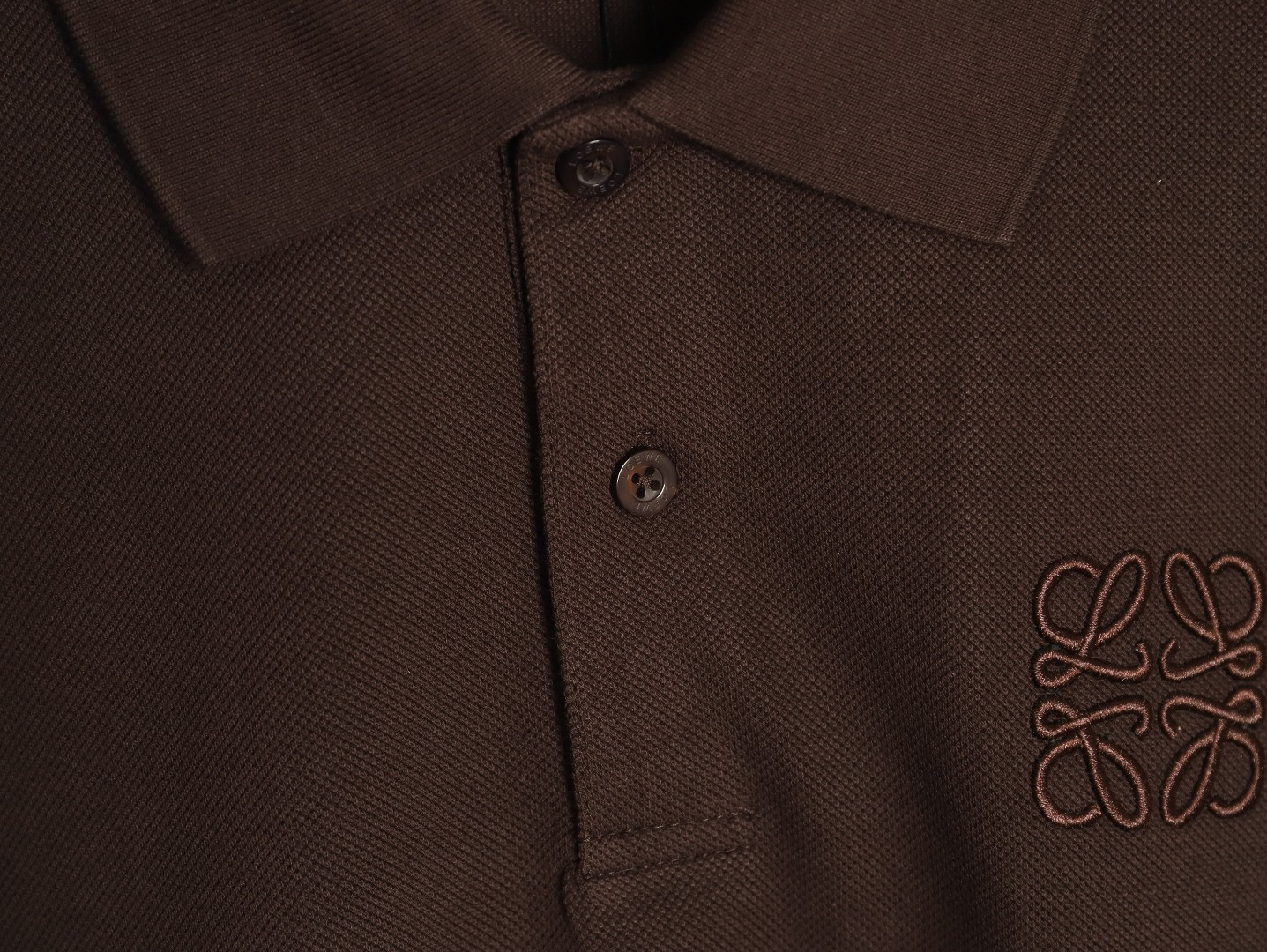 L0ew* 26SS Long-sleeved Polo Shirt