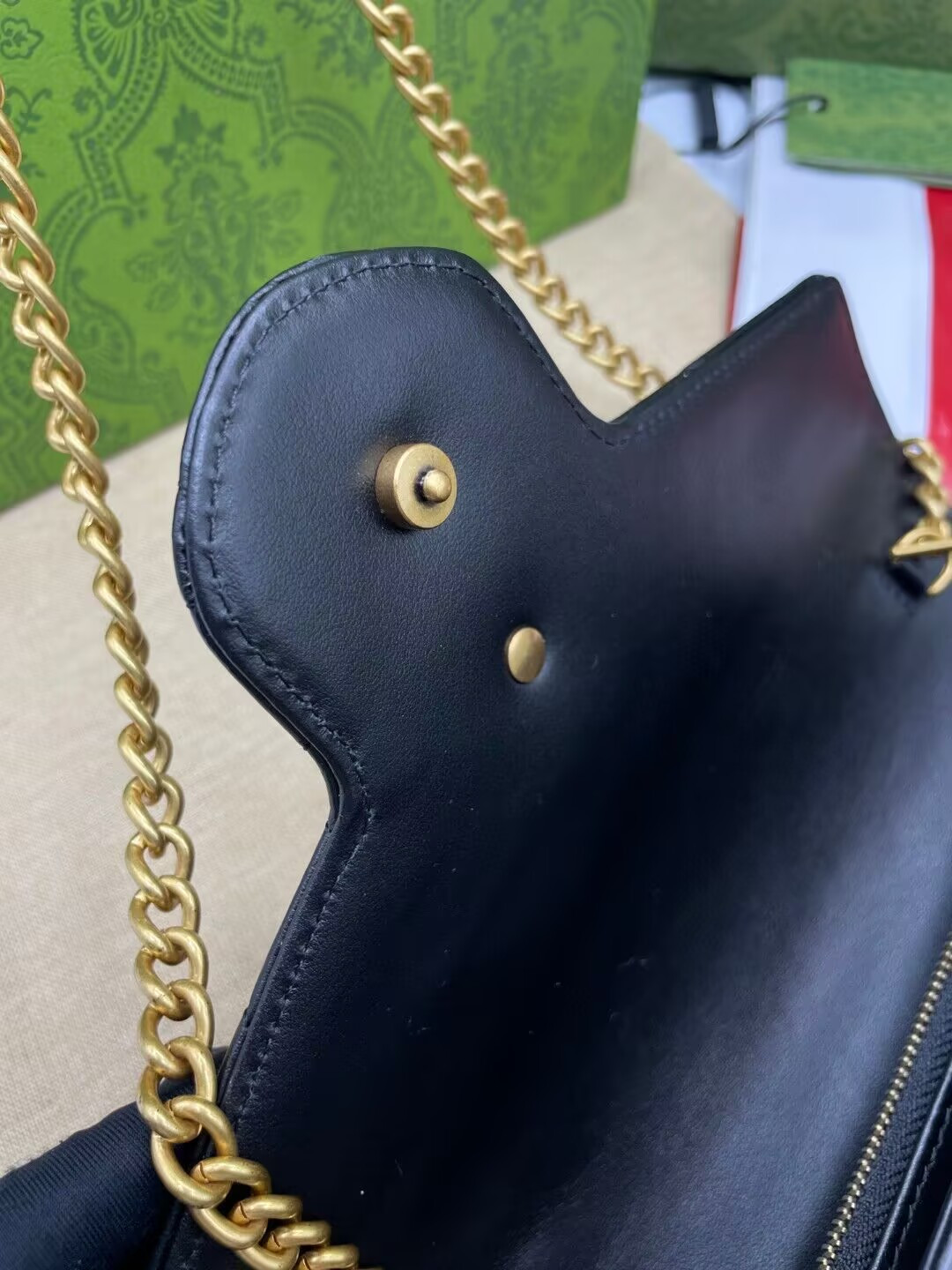 Gvc*1 GG Marmont wallet on chain 20x13x6cm