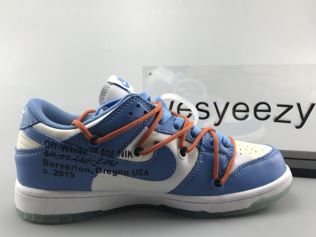 UA OFF WHITE X NIKE SB DUNK LOW "UNC"