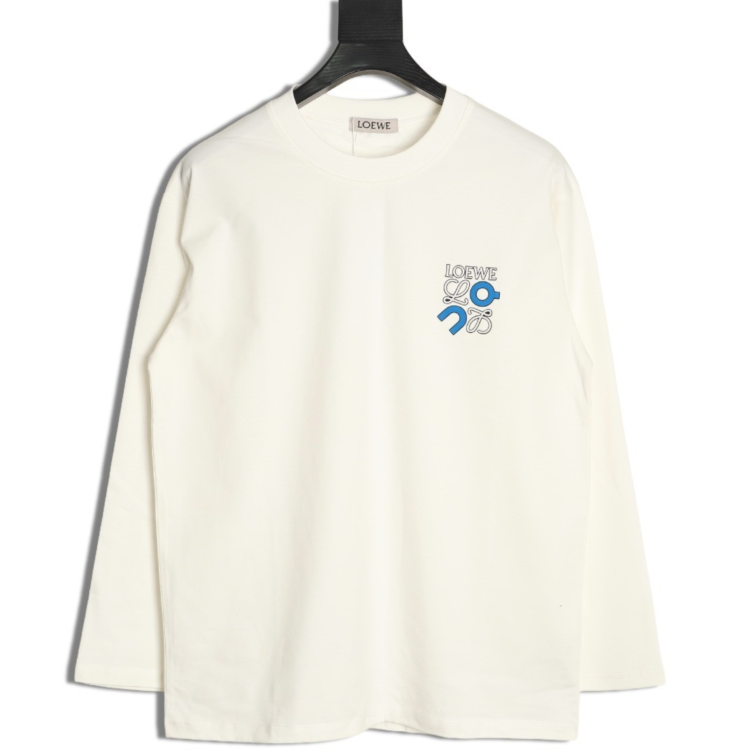 L0ew* & on 25Fw Long-sleeved T-shirt