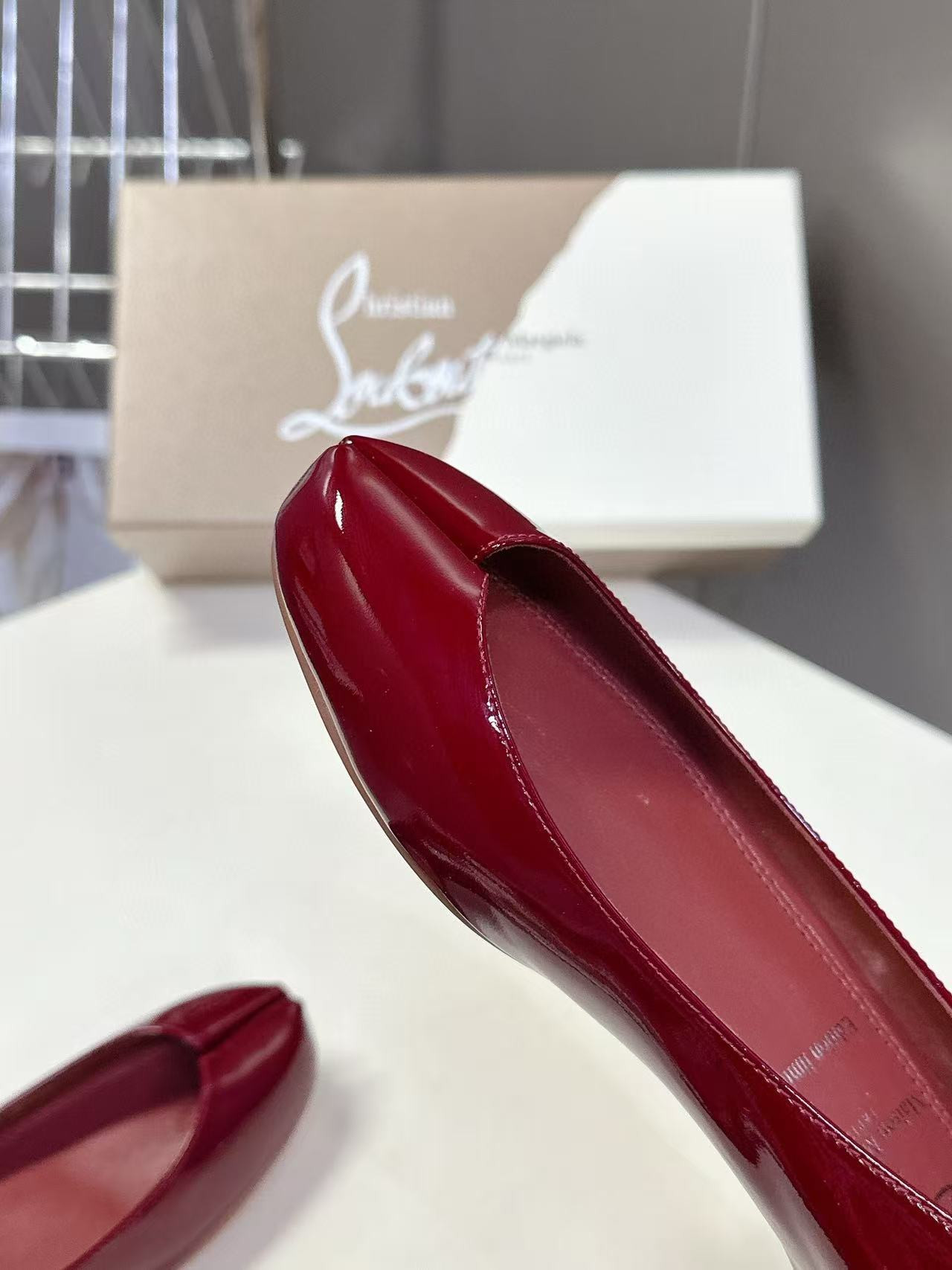 UA Chr1st1an Louboutin Marlougiela Ballerinas Patent calf leather