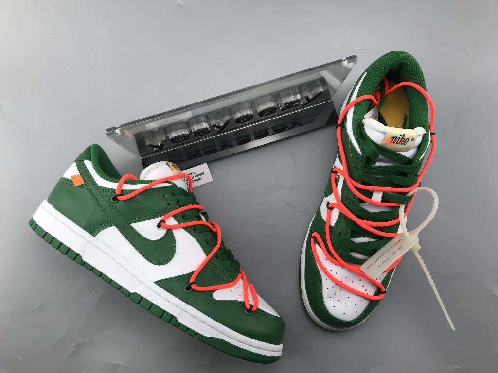 UA NIKE OFF-WHITE X DUNK LOW "PINE GREEN"