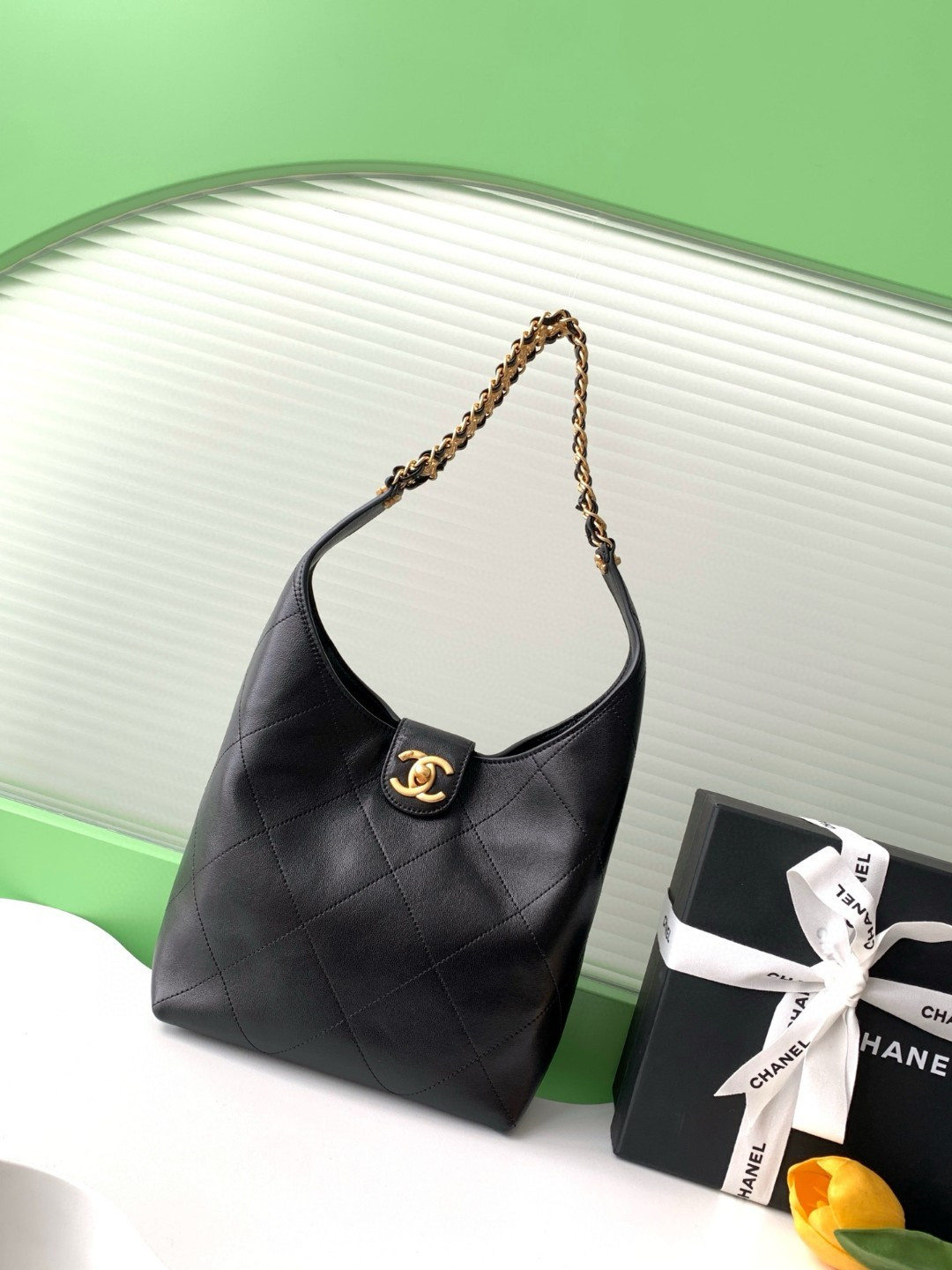 Ch**el Hobo Bag AS5410 27x 23x 10cm