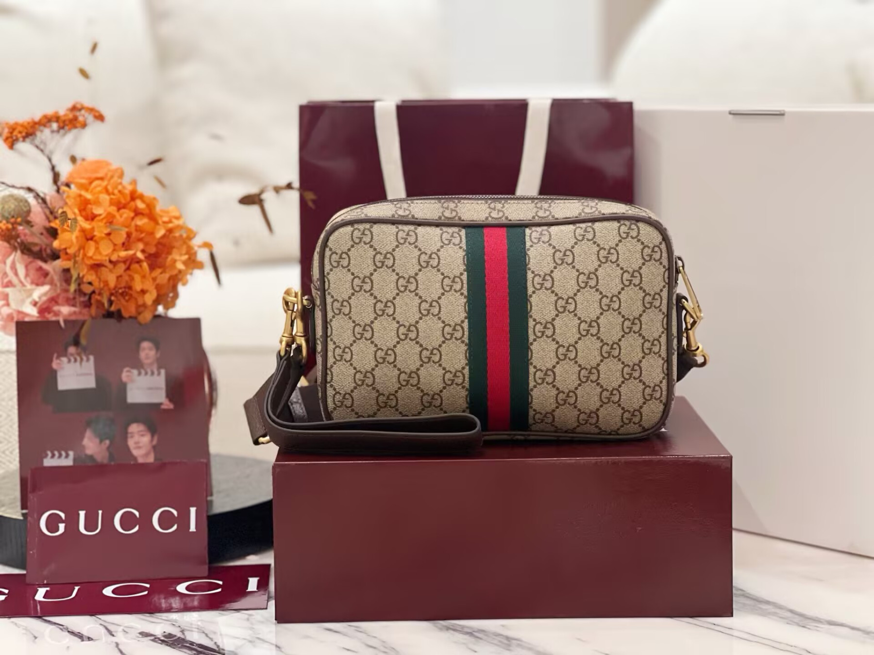 Gvc*1 Ophidia Small Crossbody Bag 24x15x7cm