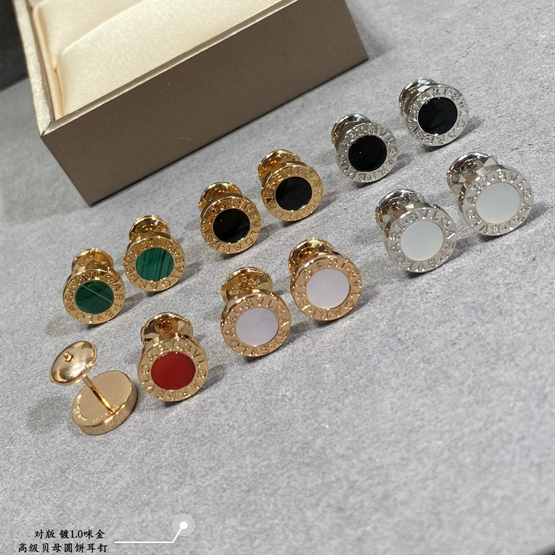 Bv1g*ai Round Cake Earrings