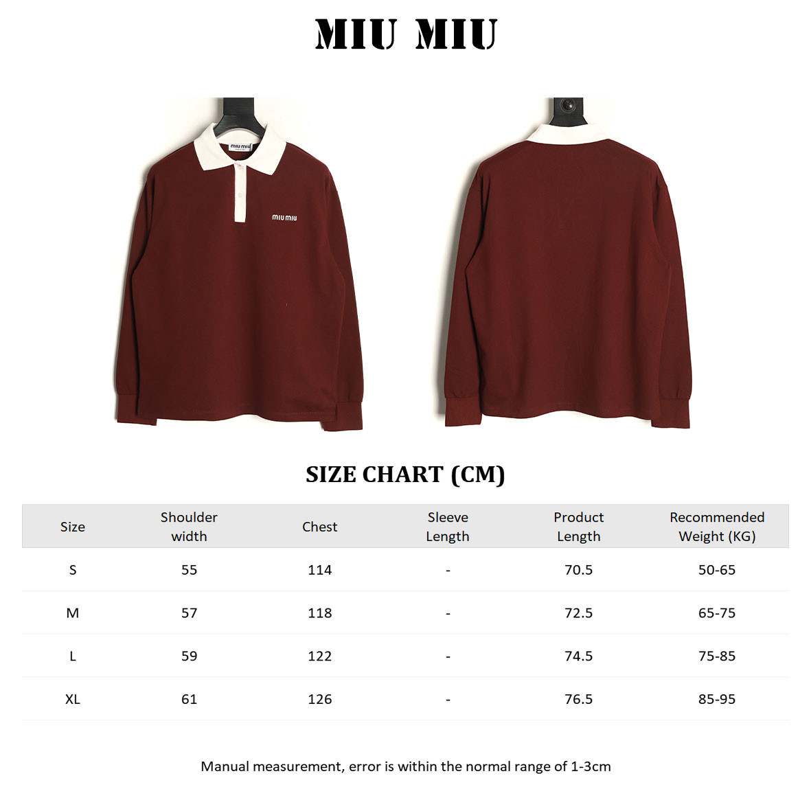 M1v M1v Long-sleeved Polo Shirt