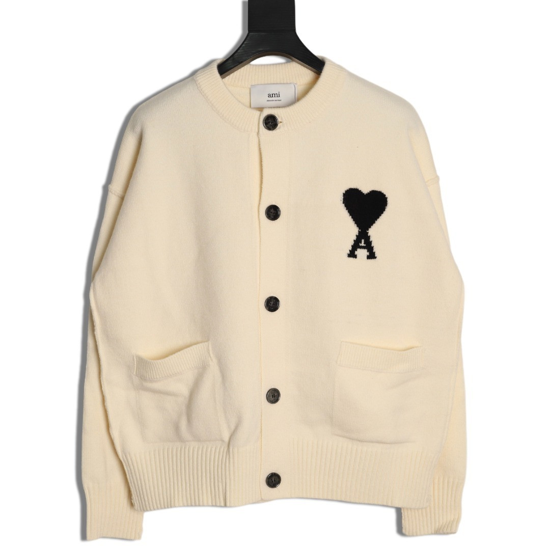Ami Paris Cardigan Sweaters