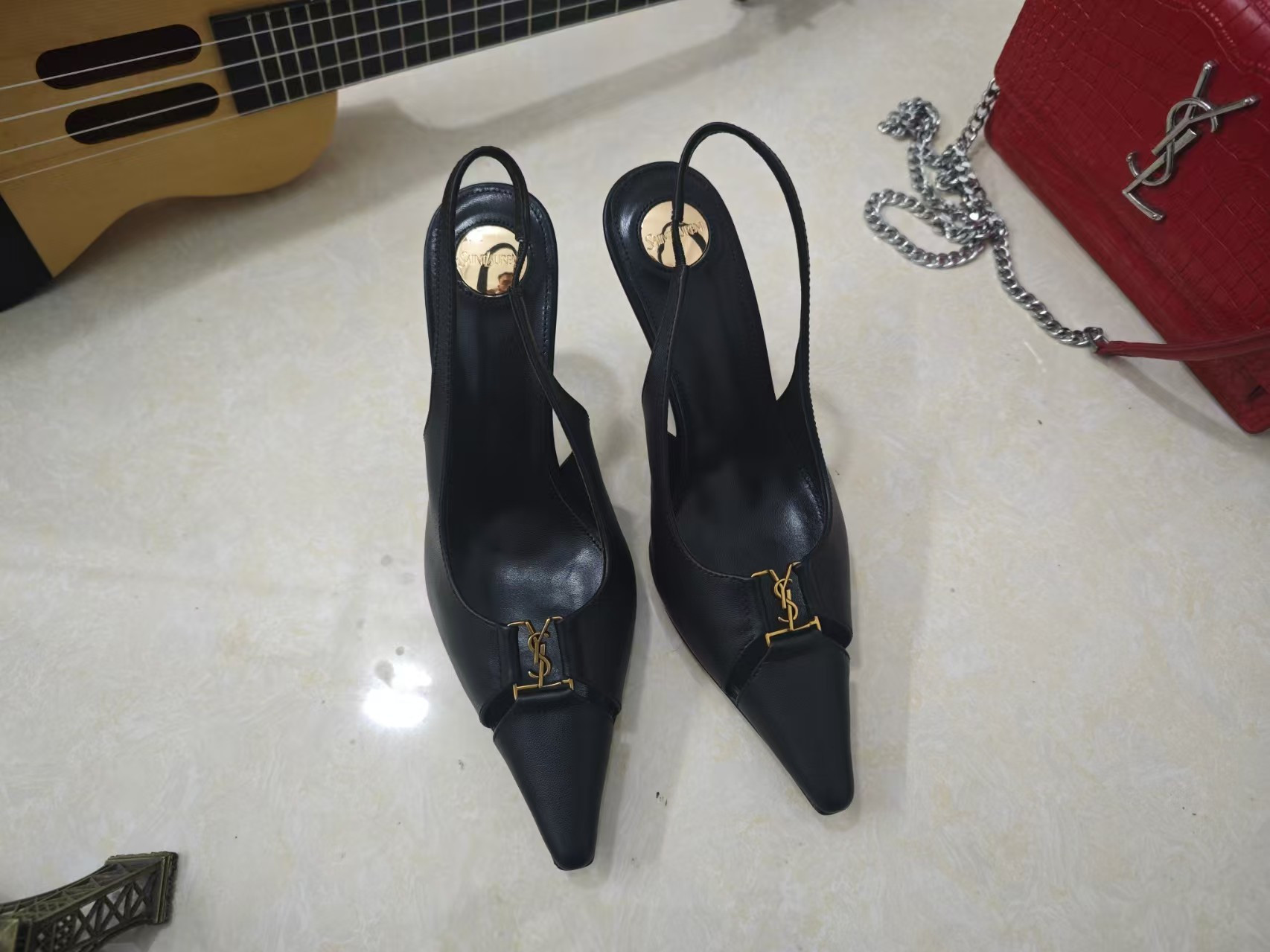UA Y51 Sa1nt Lau*nt Slingback Pumps