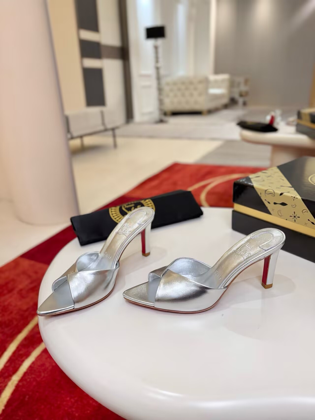 UA Chr1st1an Louboutin Me Dolly Mules 8.5cm Heel