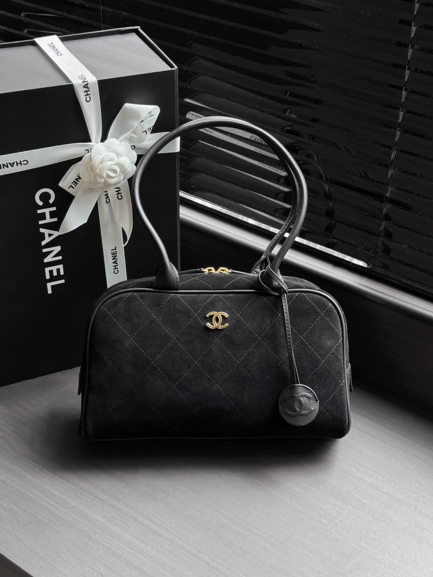 Ch**el Bowling Bag AS6580 17x29x10cm