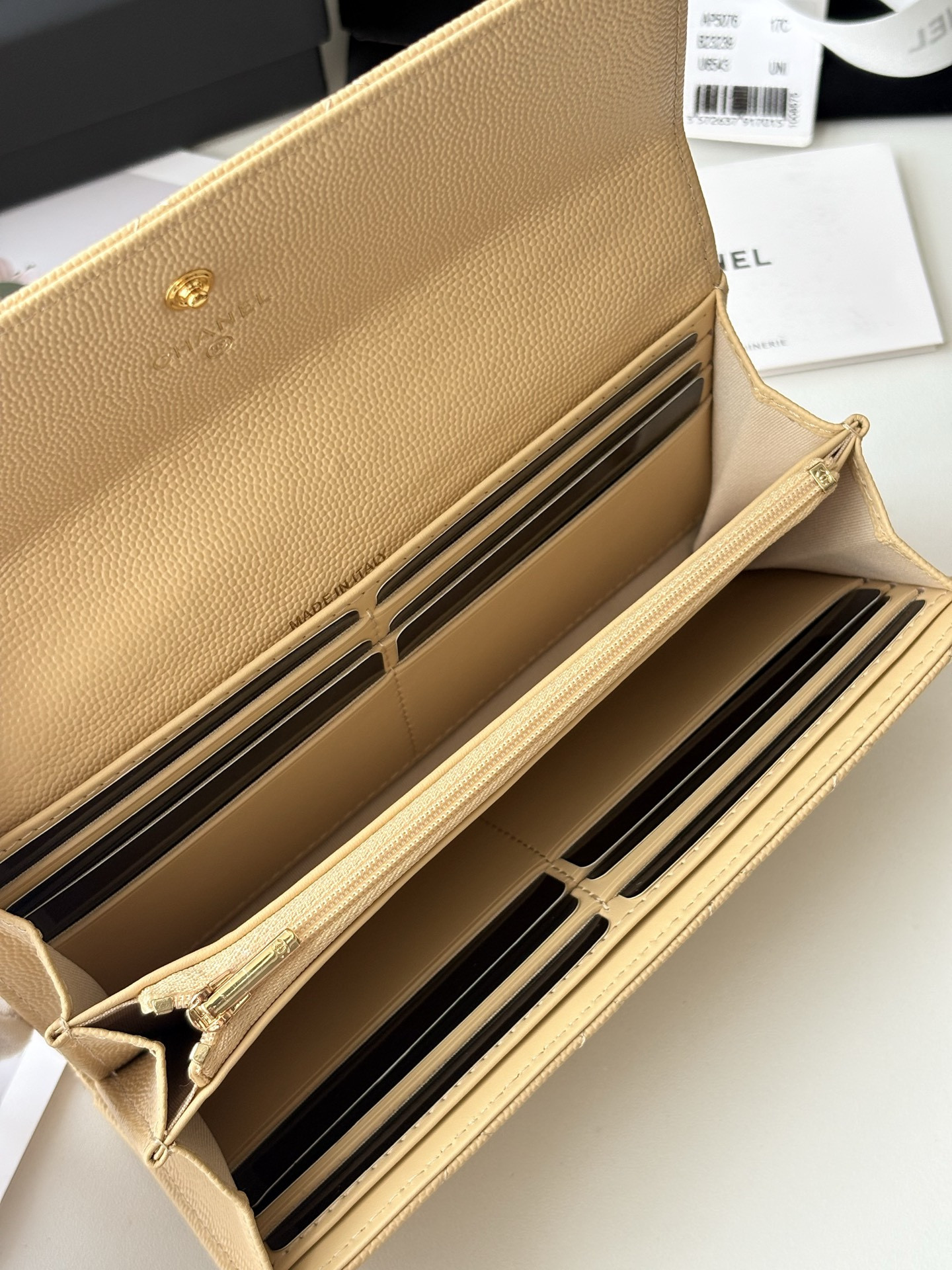 Ch**el Flap Long Wallet AS5076 19x10.5x3cm