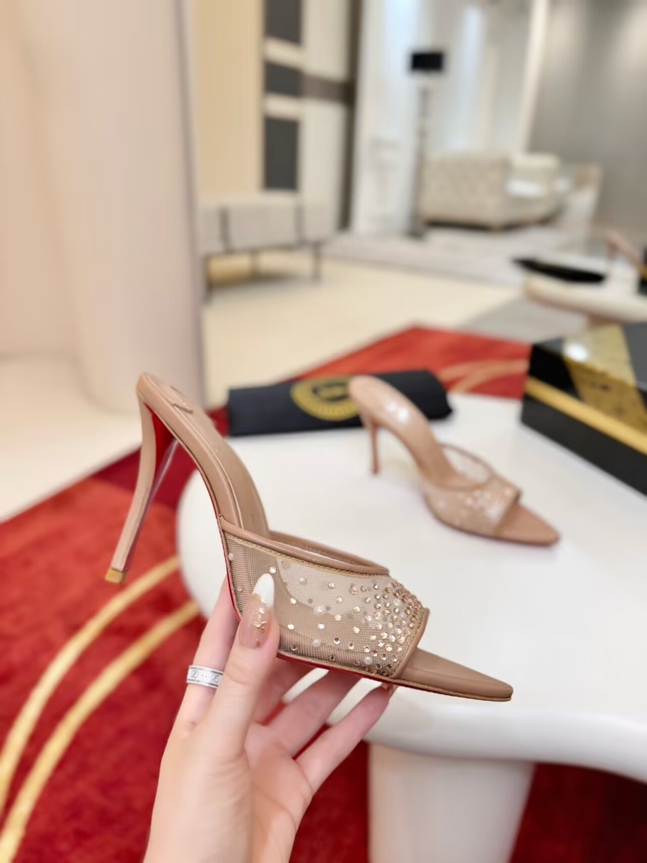 UA Chr1st1an Louboutin Miss Z Mule 10cm Heel